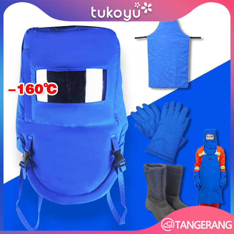 Sarung Tangan Nitrogen Cair/Apron Cryogenic Nitrogen Cair/Masker Perlindungan Nitrogen Cair