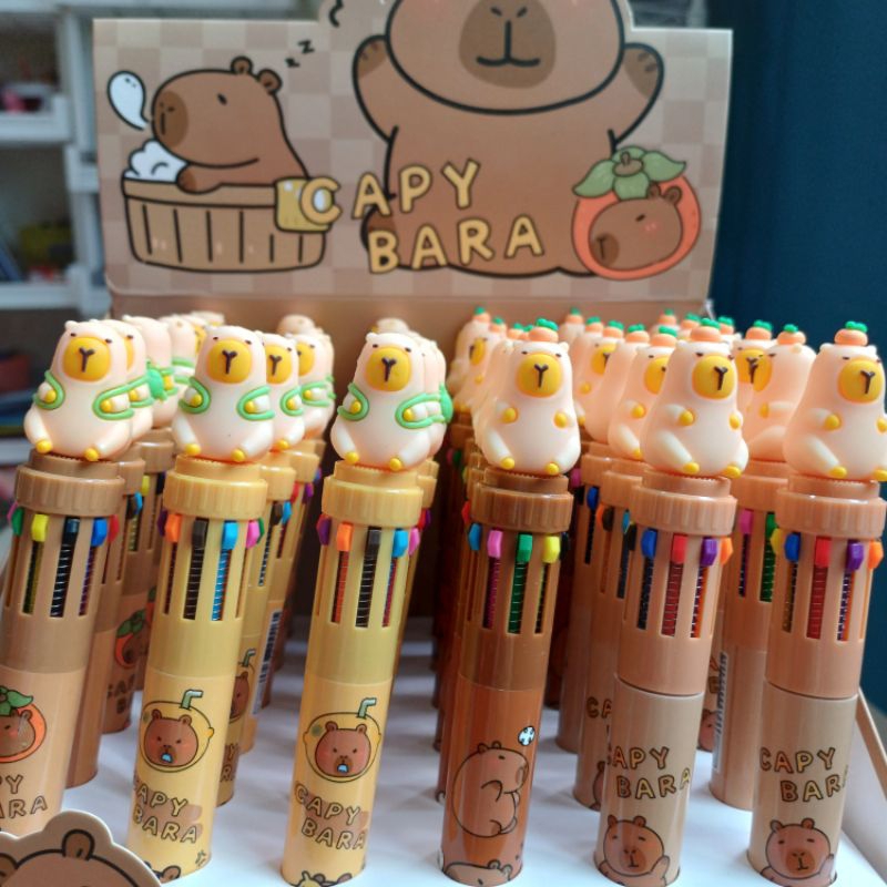 

Pulpen pena 10 warna CAPYBARA