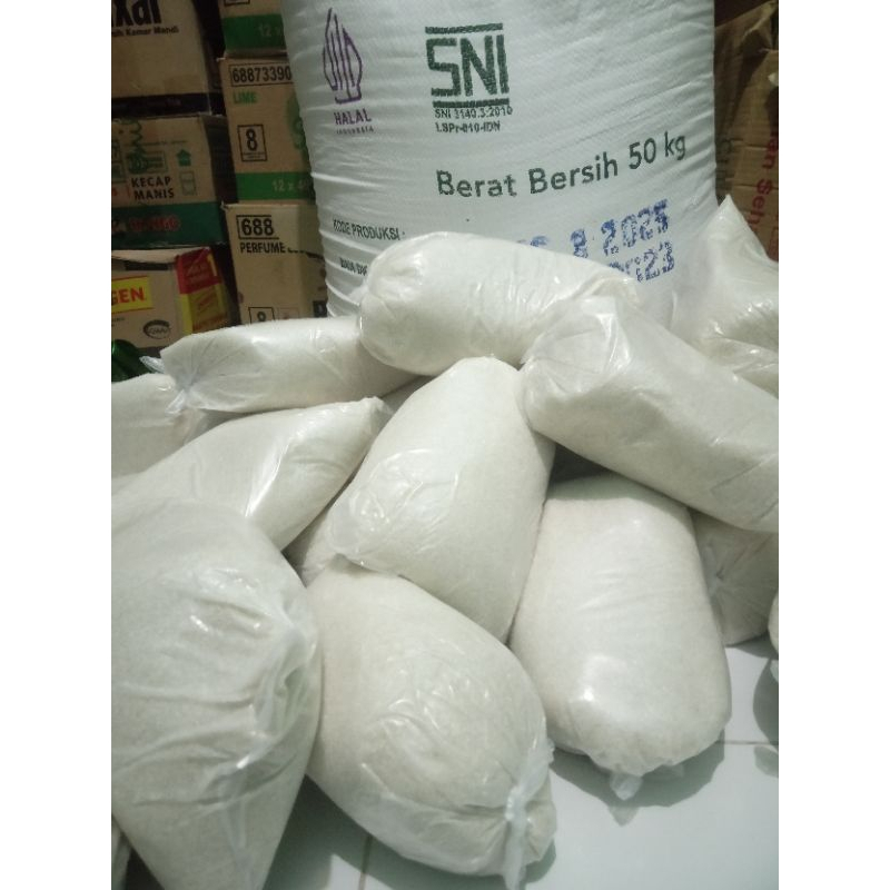 

Gula pasir 1kg / GULA REPACK 1KG