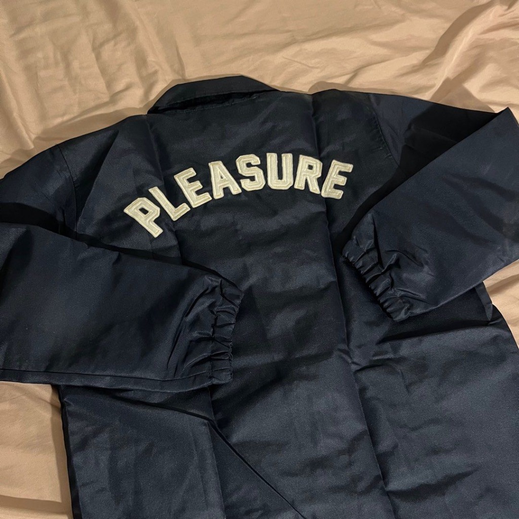 Based Club Pleasure navy coach jacket - size M