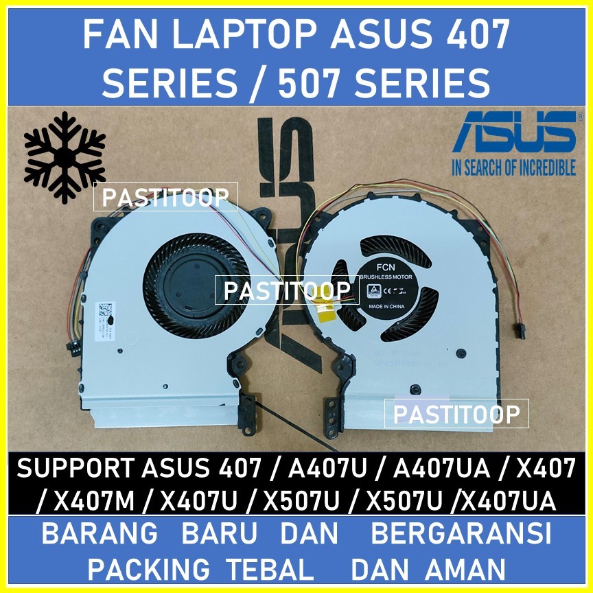 Fan kipas laptop asus X407 X407M X407U X507 X507U X407UA A407 A407U A407UA baru