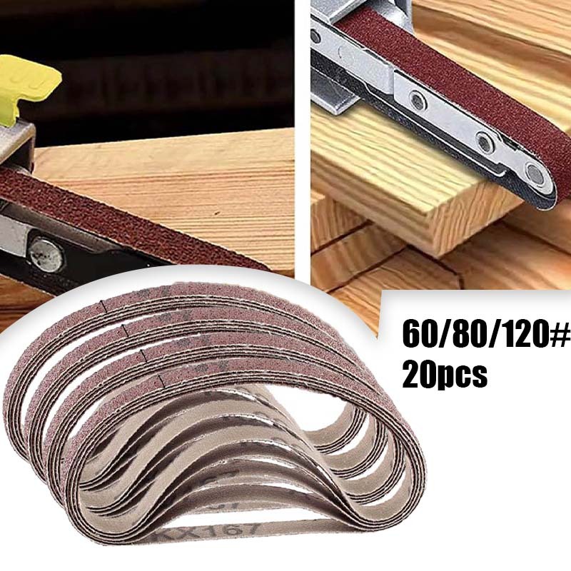 20pcs Amplas Belt 10x330 Mm Adaptor Belt Sander Mini Belt Sander Adaptor Gerinda Amplas