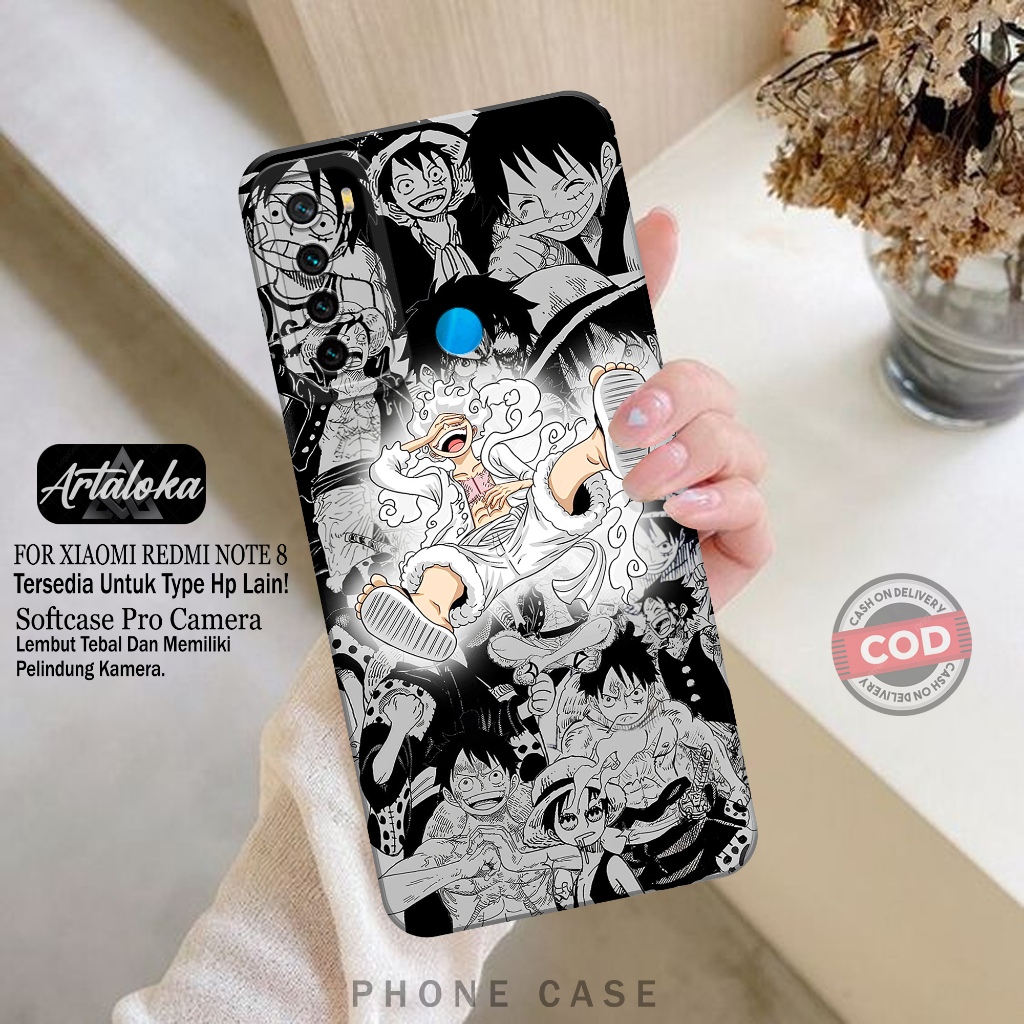 Softcase Hp Xiaomi Redmi Note 8 Fashion Case Anime Case Xiaomi Redmi Note 8 Silikon TPU Pro Camera C