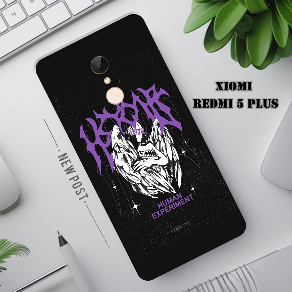 Casing Hp Cocok untuk type XIOMI REDMI 5 PLUS - Softcase Pelindung Kamera Fashion Motif Terbaru Band