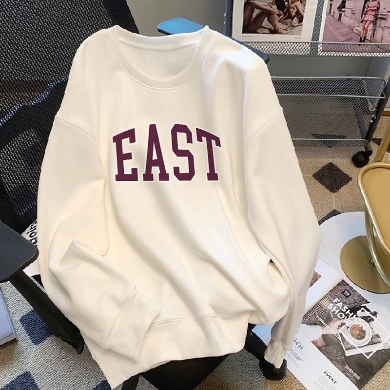 Sweater Pria Original 100% | EAST | Sweater Oversize Crewneck Pria Baju Atasan Pria Terbaru Kaos Len