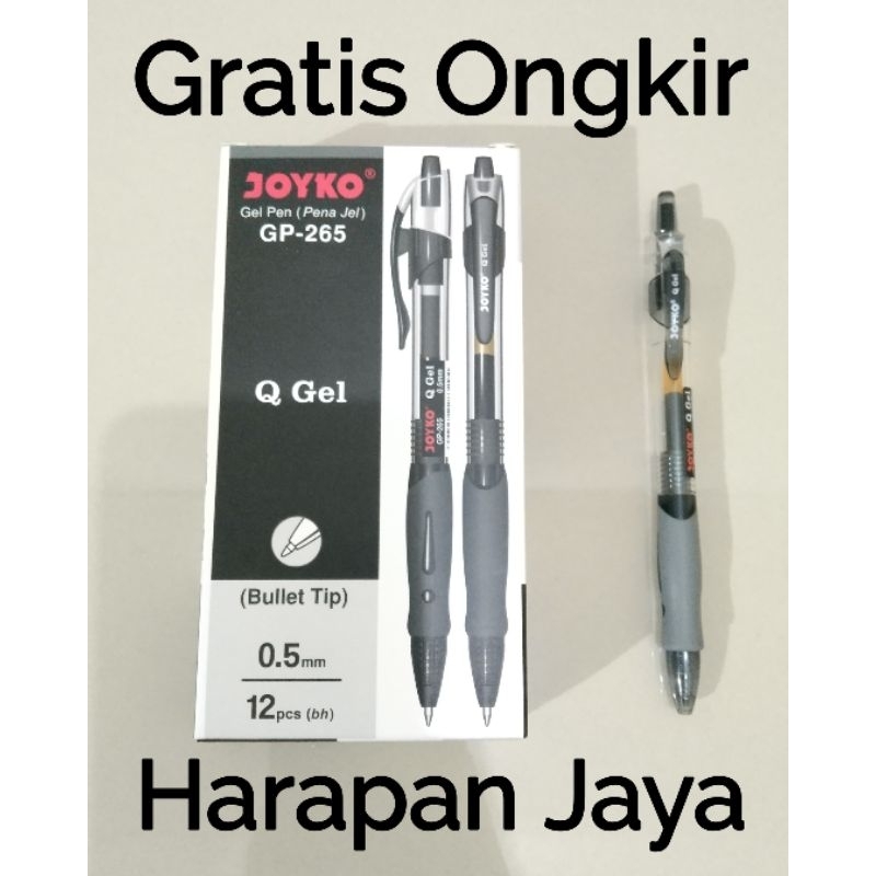 

Gel Pen GP-265 Q Gel JOYKO 0.5mm Per Lusin ( ISI 12 PCS )