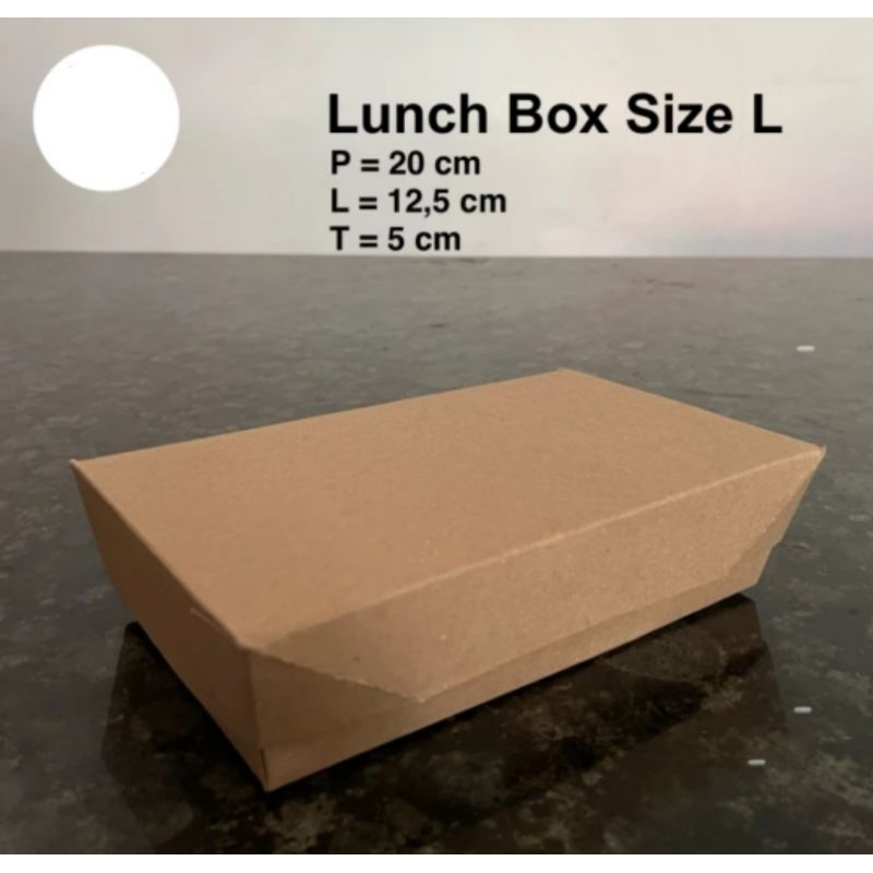 

Dus Lunch Box M/L Coklat 300 GSM 1 PAK ISI 100 LEMBAR