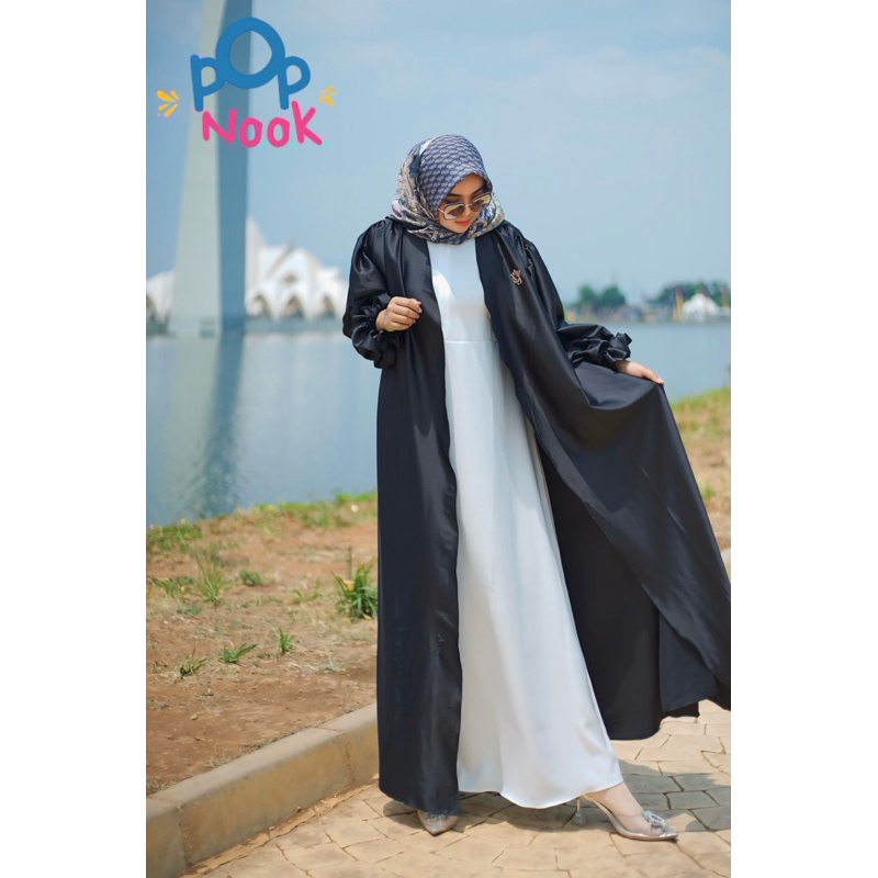 Pop Nook - Umalani abaya silk polos premium