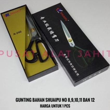 

GUNTING KAIN SHUAIPU 9 12 INCH ALAT POTONG TAJAM BAHAN TUKANG JAHIT TAILOR SCISSORS PAKAIAN KODE Q2V6