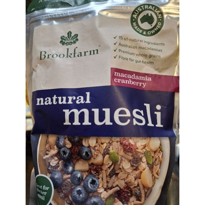 

Brookfarm Natural Muesli 350gr Expired 16 April 2025