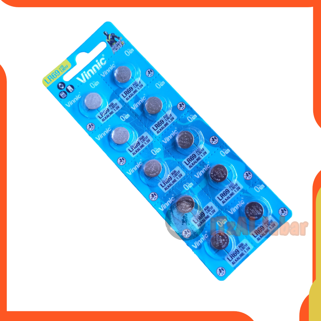 Vinnic AG6 Baterai jam tangan Vinnic L921F LR69 Alkaline 1.5V Original (1pcs)