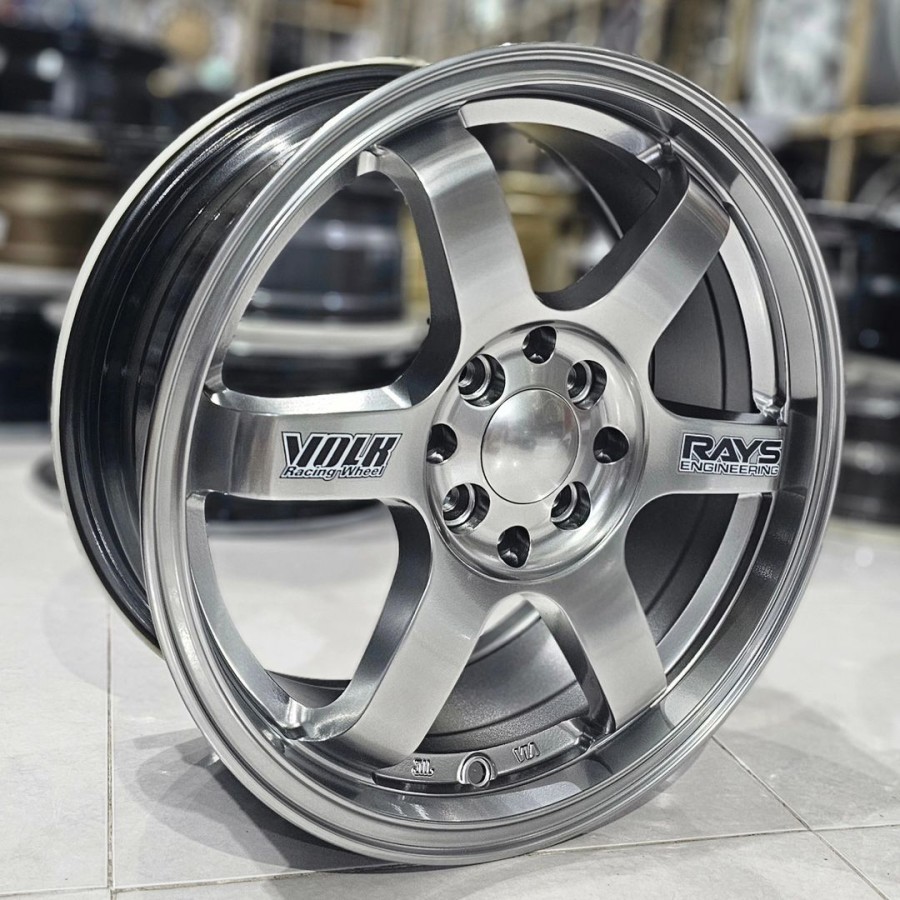 velg mobil r16 VOLKRAYS TE37 lebar 7 et 40 velg ring 16 ignis mobilio brio vios city