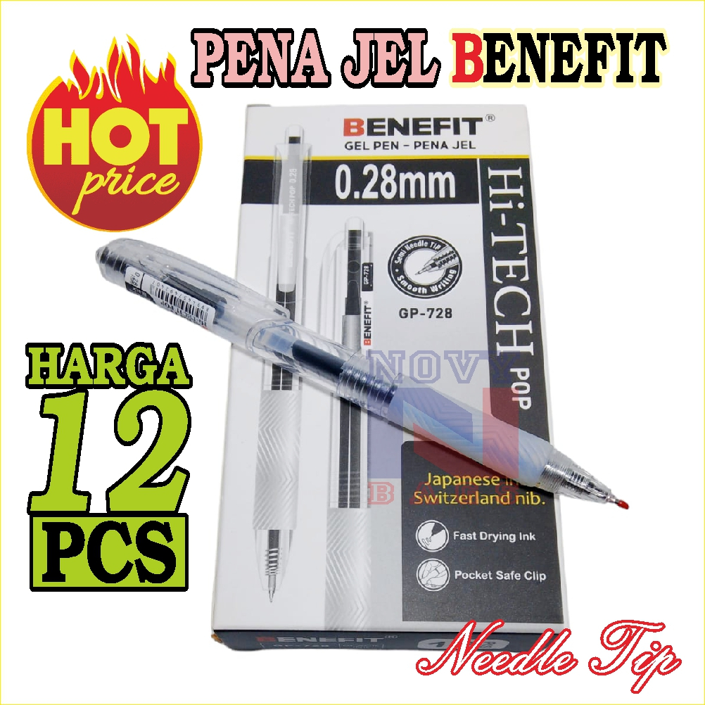 

HARGA SPESIAL PENA GEL BENEFIT Gel Pen 0.28mm GP 728 BOLPOINT OIL PEN
