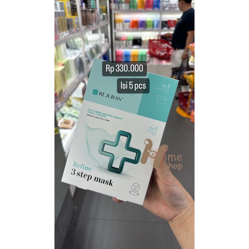 Rejuran Refine 3 step mask Total Derma Aesthetic care kit for all type skin premium care with c-pdrn