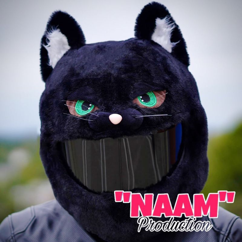 Cover Helm Kucing Hitam, Cover Helm Karakter, Cover Helm Elmo, Cover Helm Stitch, Cover Helm Pikachu