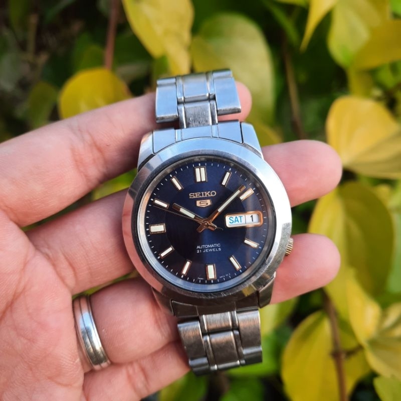 Seiko 5 Automatic SNKK11K1 Navy Blue 7s26-02W0 Biru SNKK11