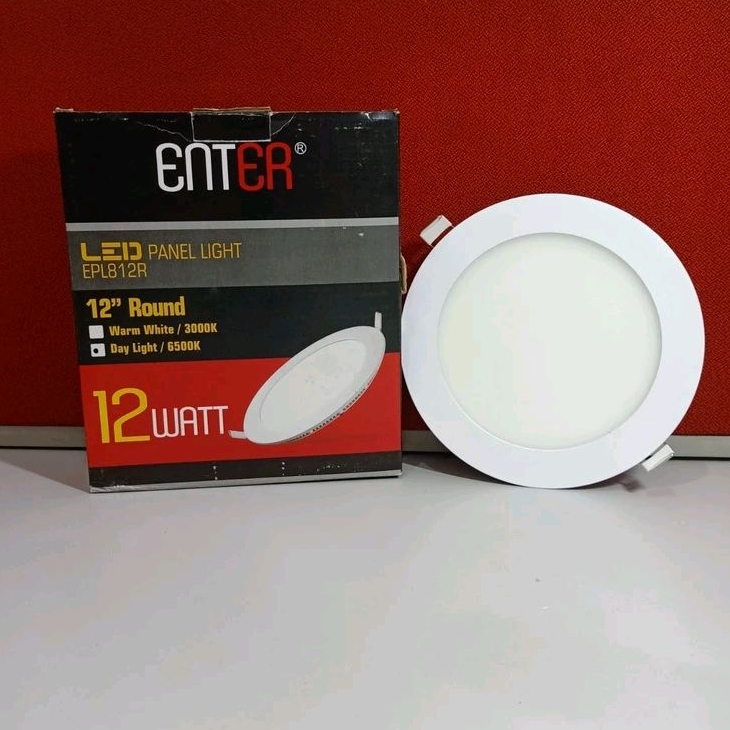 Led Panel IB 6" 12 Watt Bulat Putih Enter