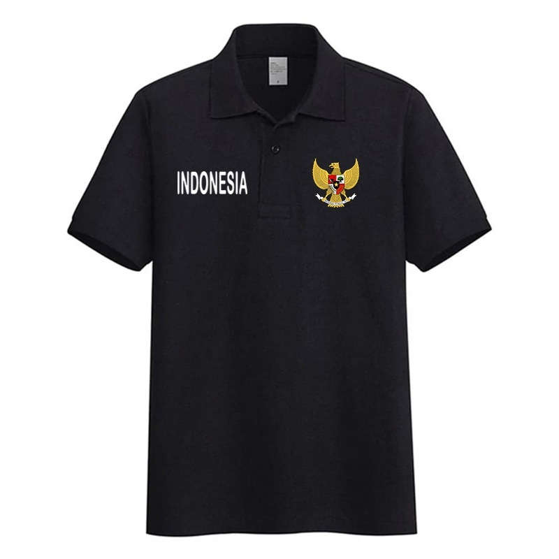 Kaos Indonesia / Kaos Polo Garuda Indonesia / Kaos Pria / Kaos Kerah Polo / Polo Shirt Kemerdekaan