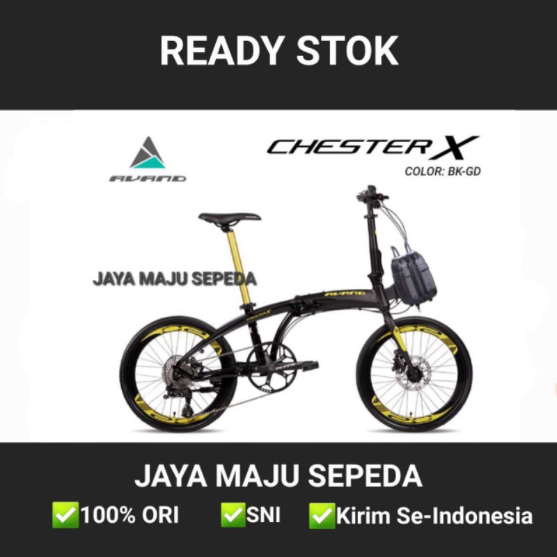 Sepeda Lipat AVAND CHESTER X 20 Inch Alloy 10sp HD
