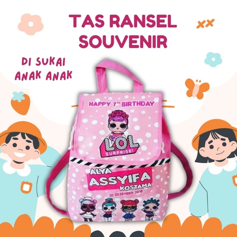 

(live4) MURAH TERLARIS Goodie Bag LOL Model Ransel bisa custom desain