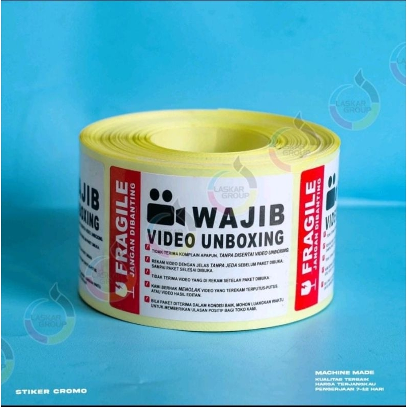 

ready stok siap kirim (500 pcs) stiker unboxing
