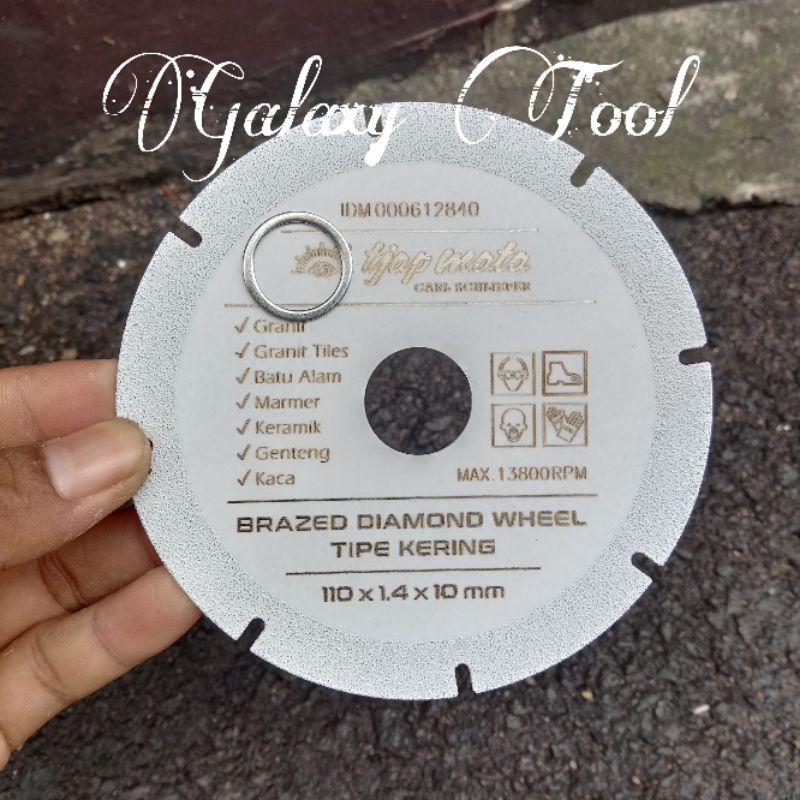 Mata Pisau Gerinda 4 inch Potong kaca Keramik Granit marmer Tjap mata Diamond Wheeh batu alam Genten