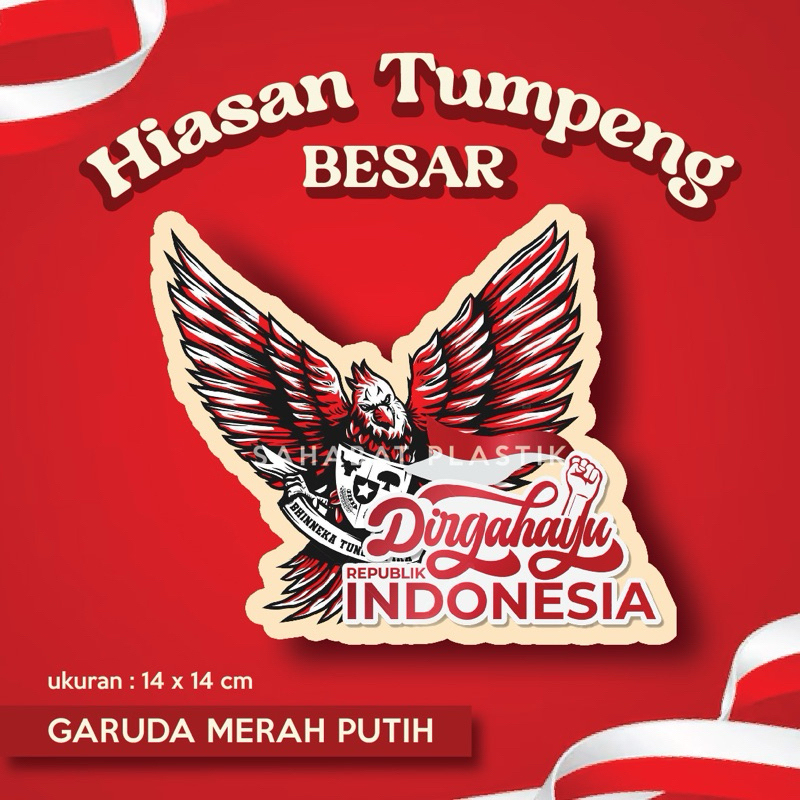 HIASAN TUMPENG TOPPER 17 AGUSTUS / TOPER KUE DIRGAHAYU RI / LOMBA HIAS TUMPENG / TUSUK HIASAN HUT IN