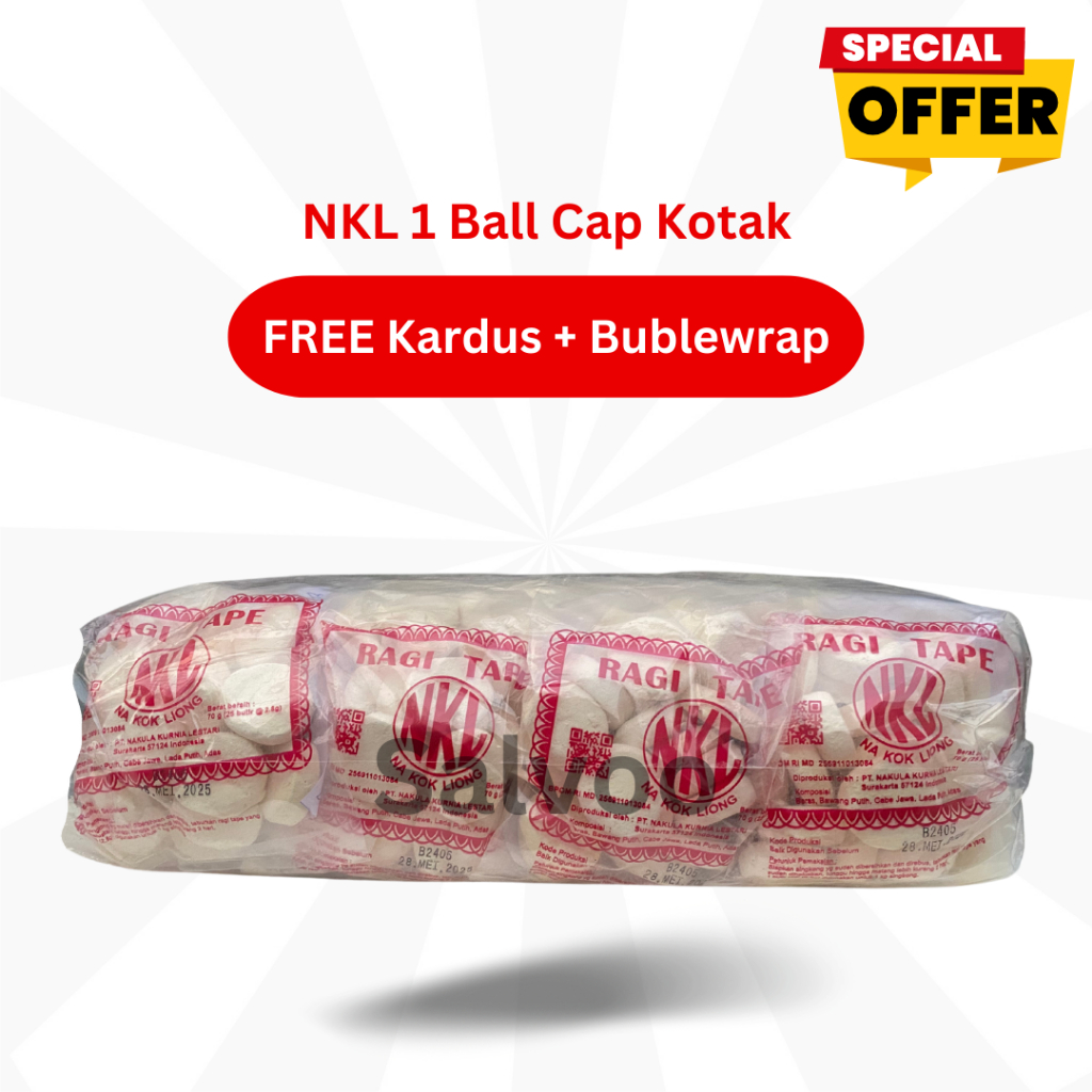 

Ragi tape NKL Original 1 ball | Ragi Fermentasi 1 bal | Pakan Semut Jepang