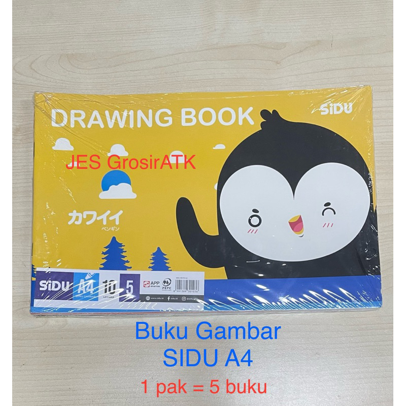 

Buku Gambar Sidu A4 ( 1 pak = 5 buku )