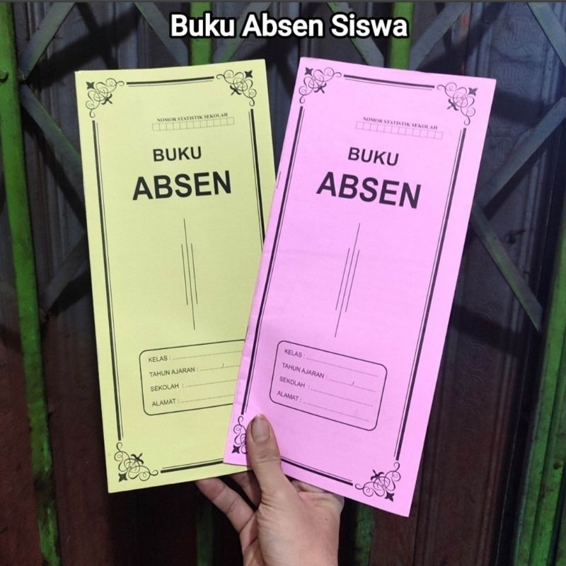 

5 Pcs Buku Absen Siswa ( Warna Random )