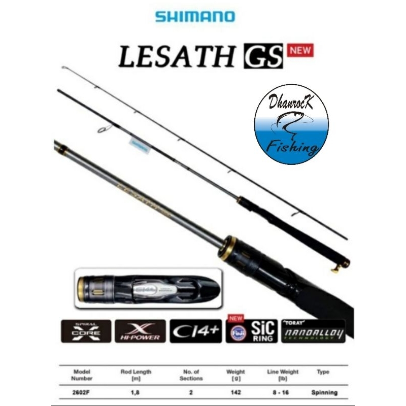 joran shimano lesath 2602f original termurah