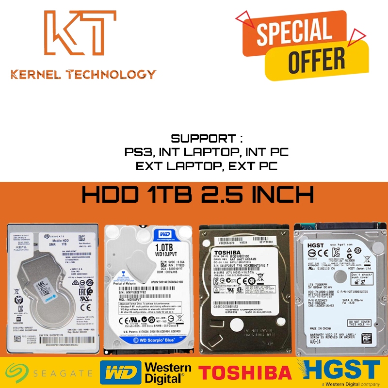 HARDISK HARD DISK HDD LAPTOP/PS3/PC 2.5 INCH INTERNAL 1TB