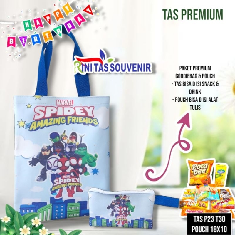 

Tas Ulang Tahun Full Printing Tas Ultah Bahan Imitasi Goodie bag Ultah best seller
