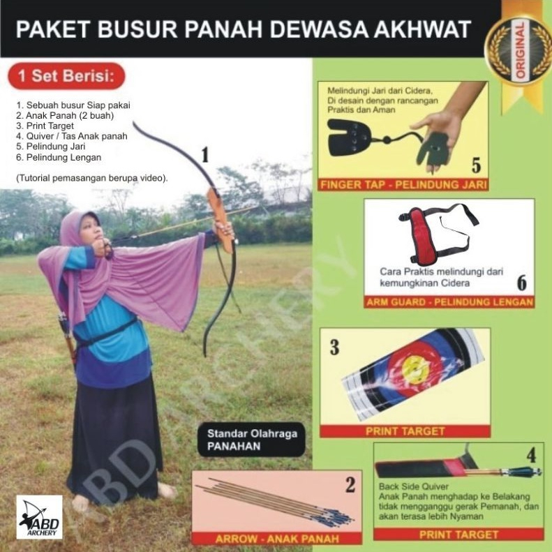 Busur Panah Dewasa Pemula Akhwat