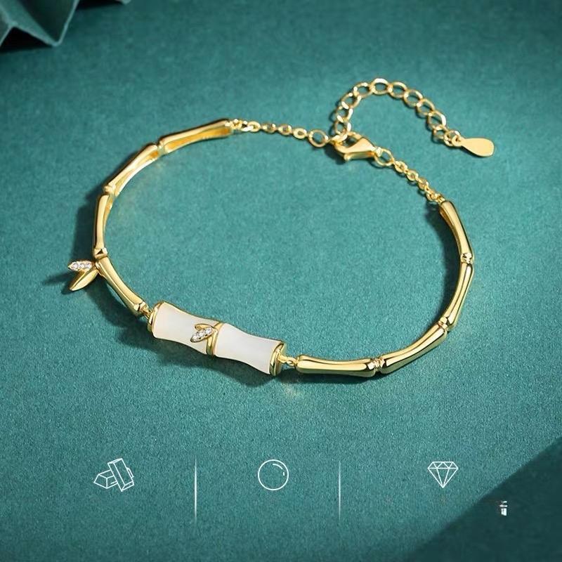 Gelang giok bambu titanium original wanita Gelang Kalung giok bambu titanium original wanita