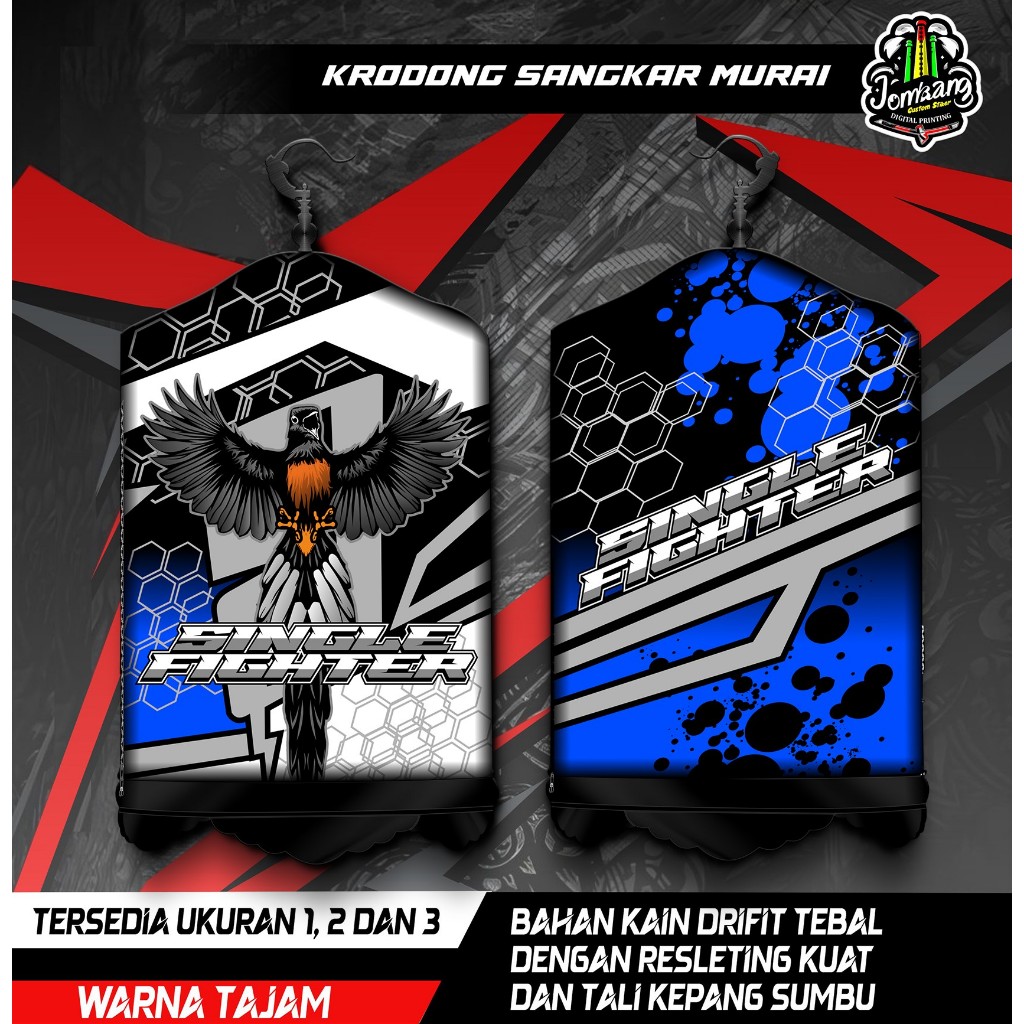 Krodong Krojong Sangkar Burung Murai, Sangkar Bulat Custom, Printing, High Quality, COD