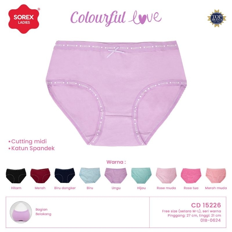 CD Celana Dalam Katun Sorex 15227 / 15228 / 15336 Remaja / CD Sorex Basic