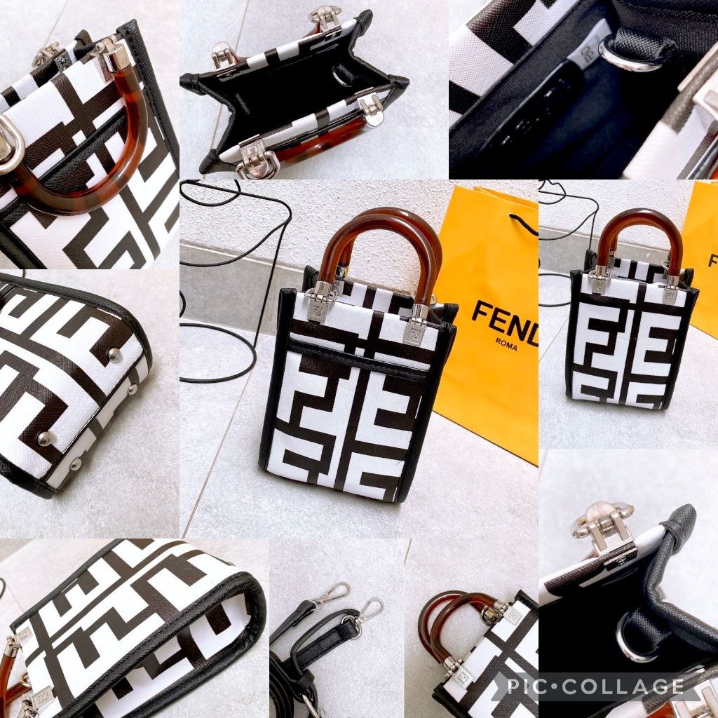 TAS SLEMPANG TENTENG MINI FENDI SUNSHINE SHOPPER BAG PREMIUM IMPORT