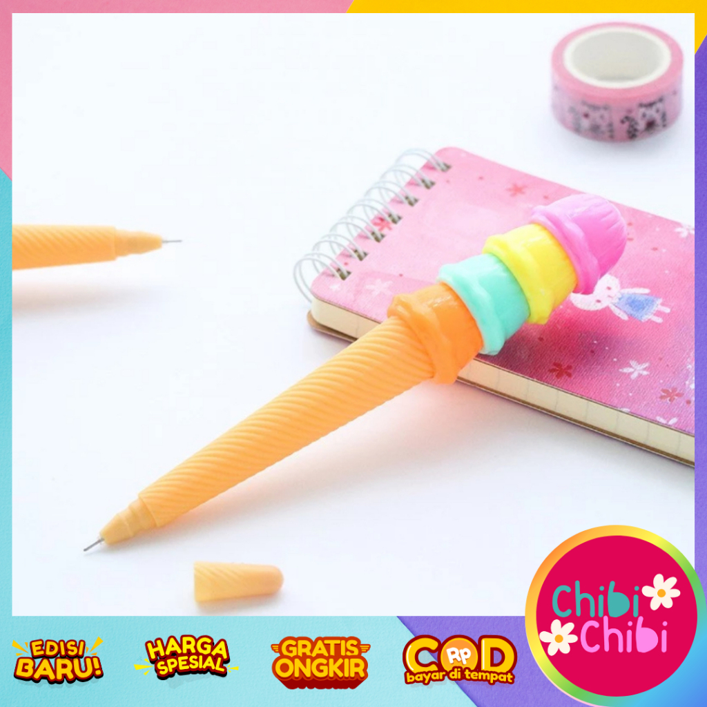 

Bolpen Bentuk Es Cream Bolpen Karakter
