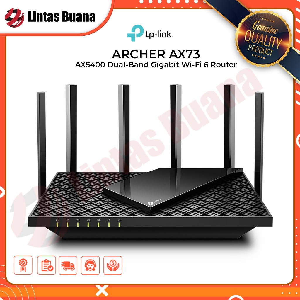 Router TP-Link ARCHER AX73 AX5400 DualBand Gigabit WiFi 6 - TPLink AX 73