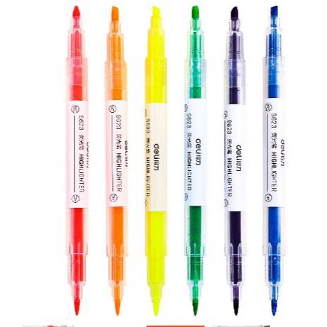 

HIGHLIGHTER STABILO WARNA WARNI ISI 6PCS 2IN1 2 ARAH STABILO SET / PENSIL WARNA MELUKIS MEWARNAI