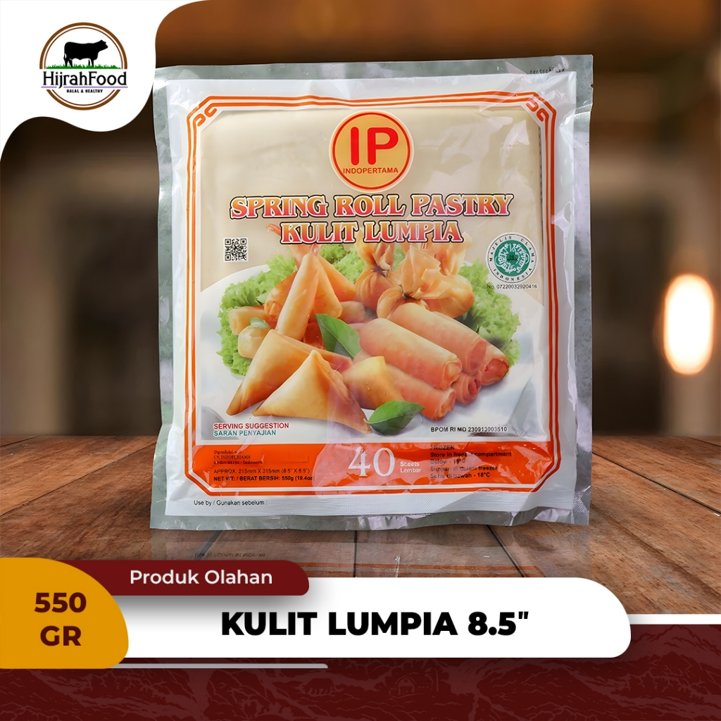 

IndoPertama Kulit Lumpia Spring Roll Pastry Praktis 550 gram