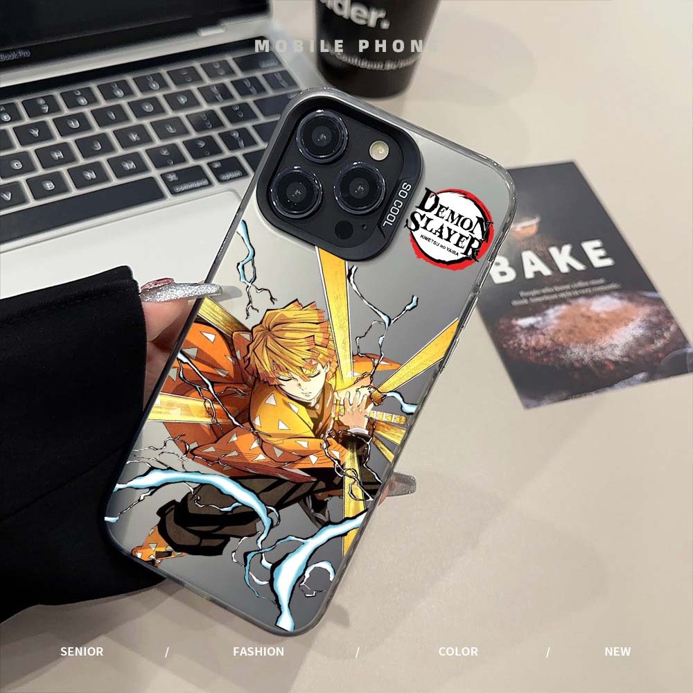 Case imd hybrid motif anime demon slayer softcase iphone warna bergambar