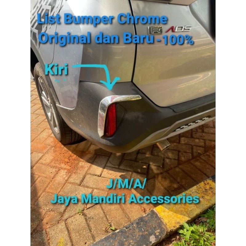 List Bumper Chrome Terios 2023 2024 Bagian Belakang ORIGINAL