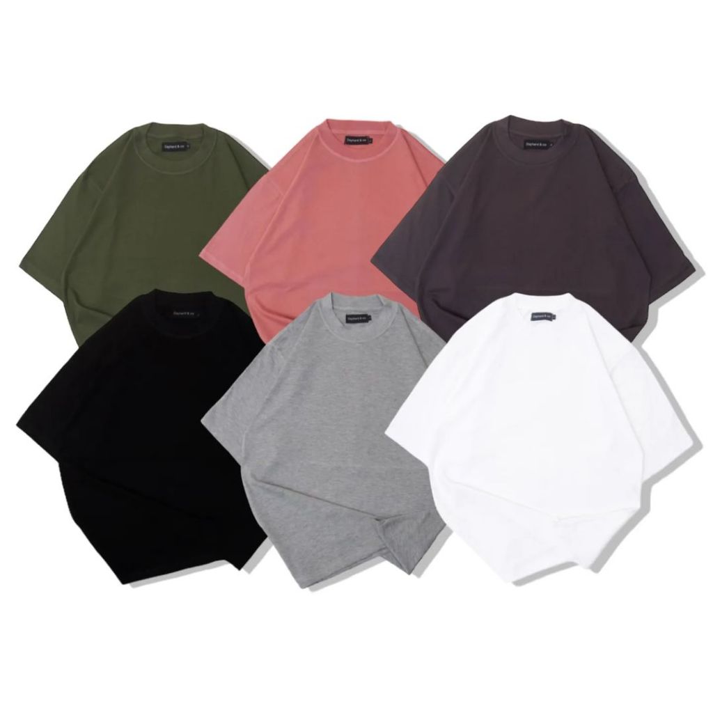 Baju Kaos Oversize "Polos Pria" Cotton Combed Tshirt 20s