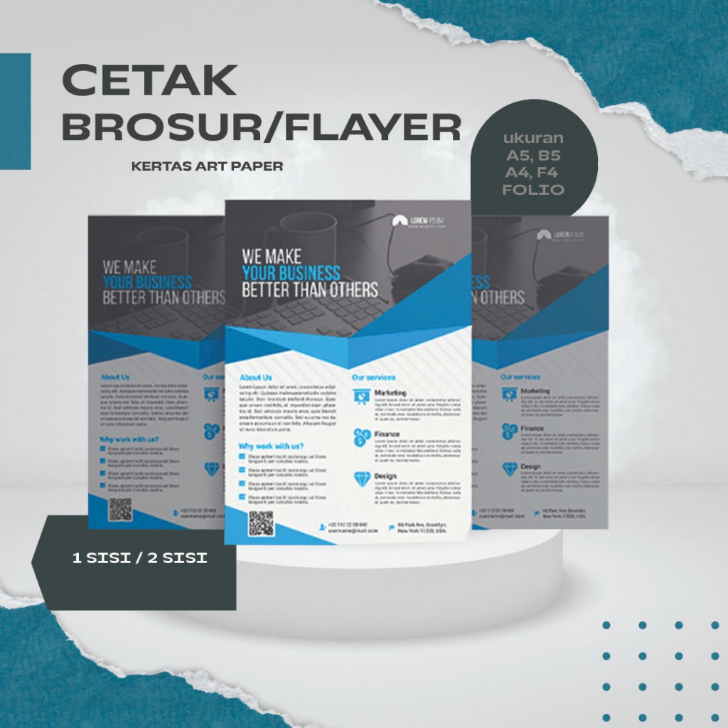 

Cetak Brosur Flayer Cepat A5 tanpa