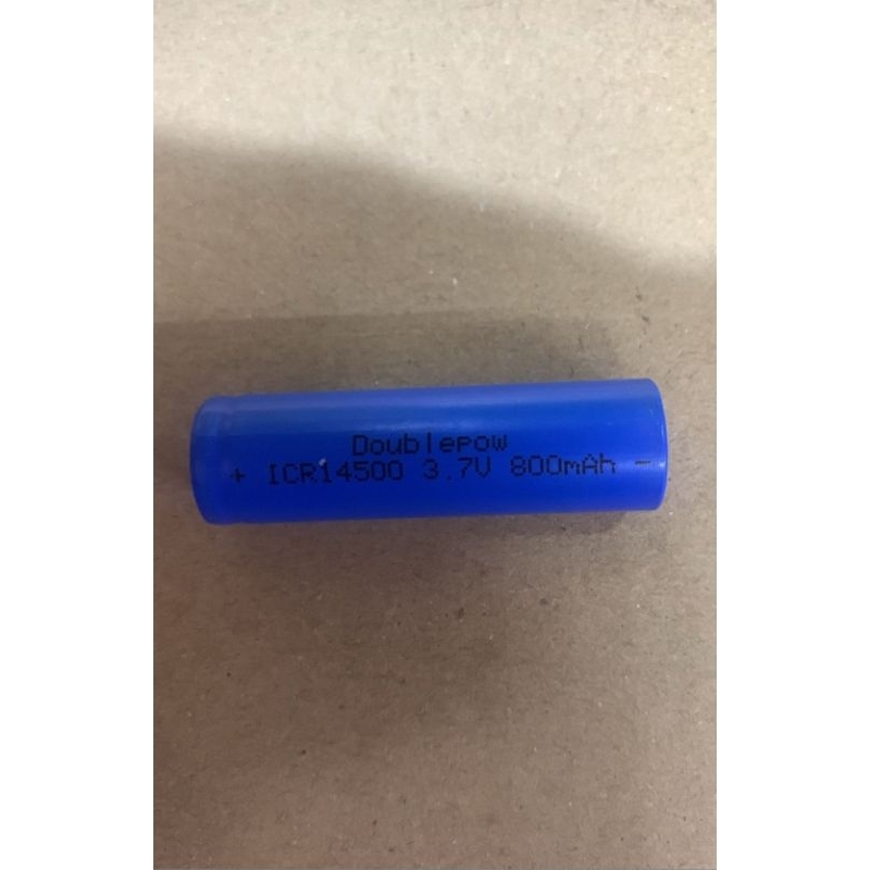 BATERAI LITHIUM 14500 3,7 VOLT 800 MAH. RECHARGEABLE