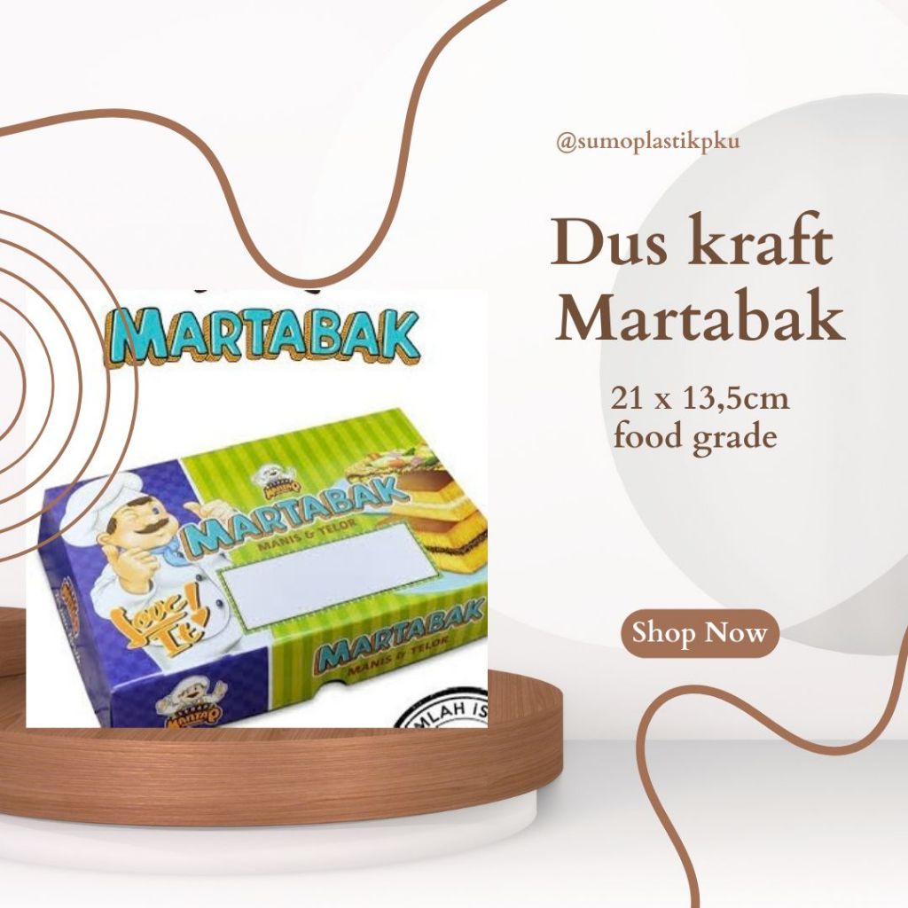 

Dus Kraft Martabak/ Dus/Box Martabak Kraft Tebal Laminasi Ukuran 21 X 13,5 CM