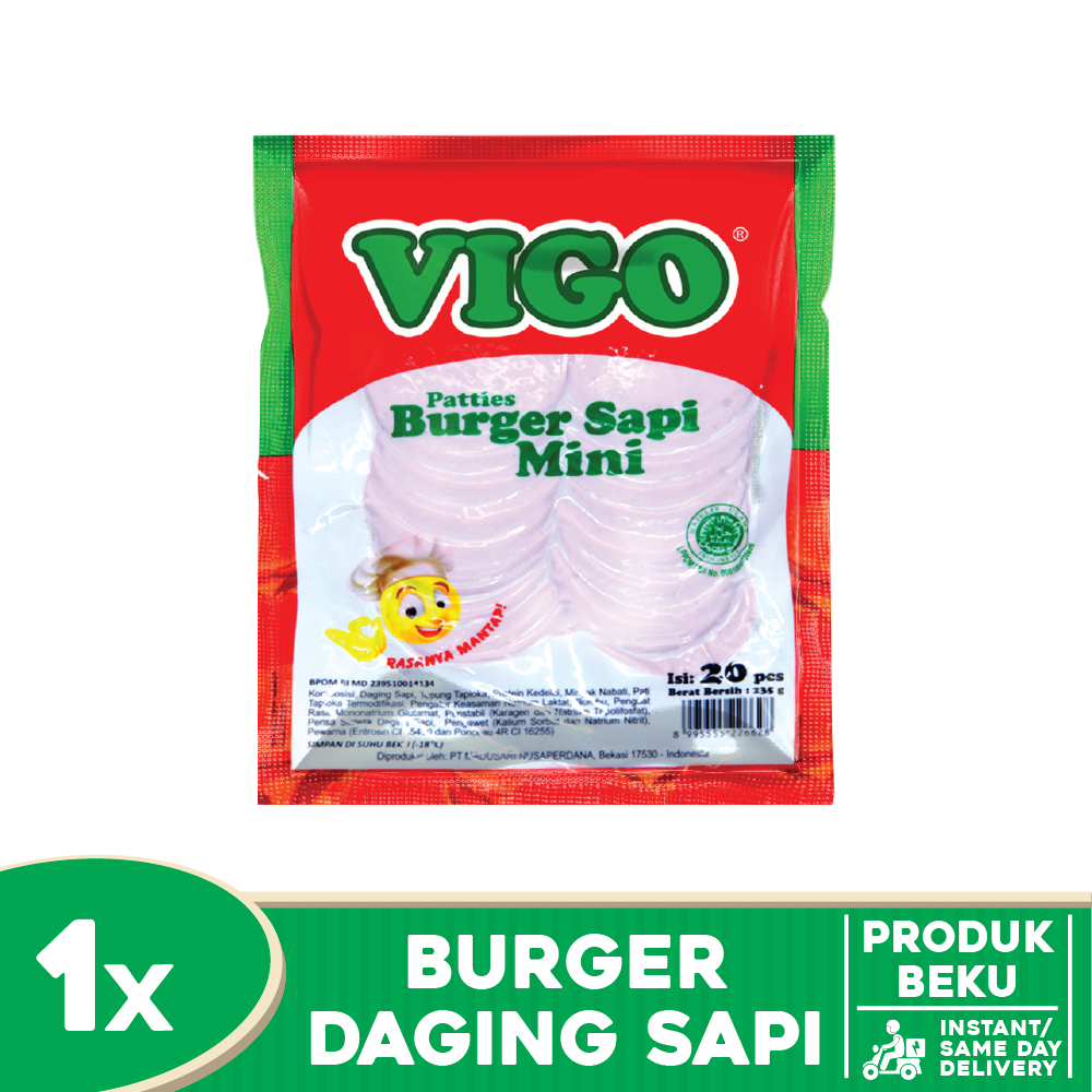 

VIGO Mini Beef Burger 20pcs