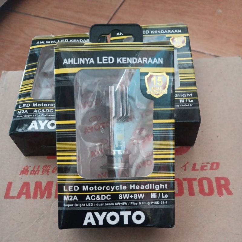 LAMPU DEPAN LED(AYOTO)MOTOR BEBEK/METIC